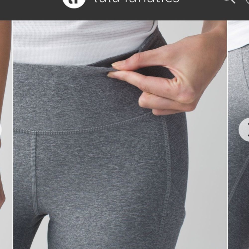 Lululemon Speed Crop Heathered Slate size 6 - Picture 5 of 16